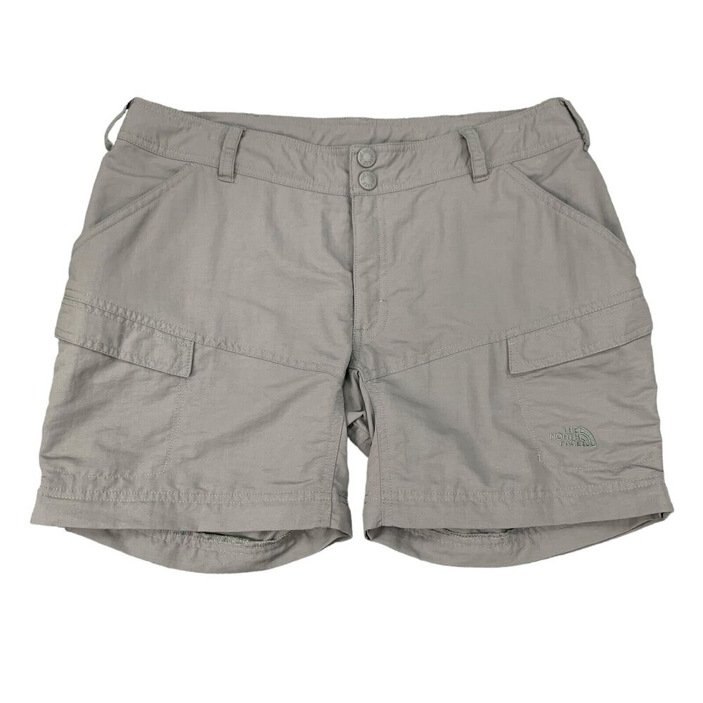 The North Face Short Mens 32 Gray Cargo Pocket Drawstring Hiking Active Outdoor